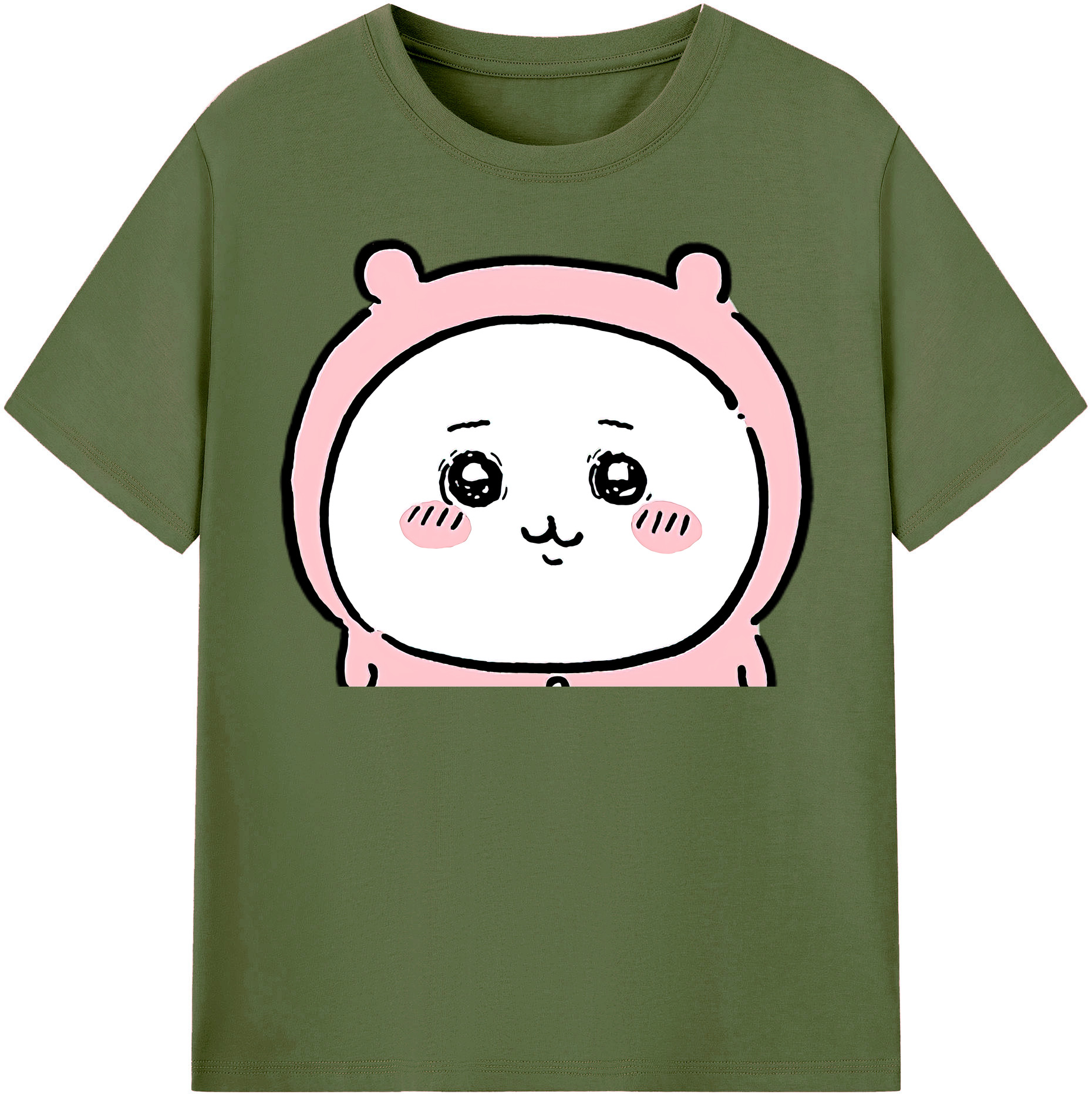 （画像用） ちいかわ ちいかわ Chii-kawa chiikawa 綿100％半袖Tシャツ（フロントプリント）